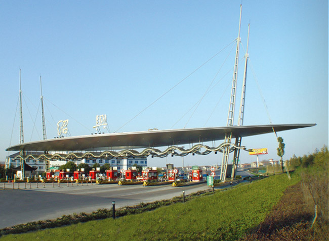 银川收费站网架工程